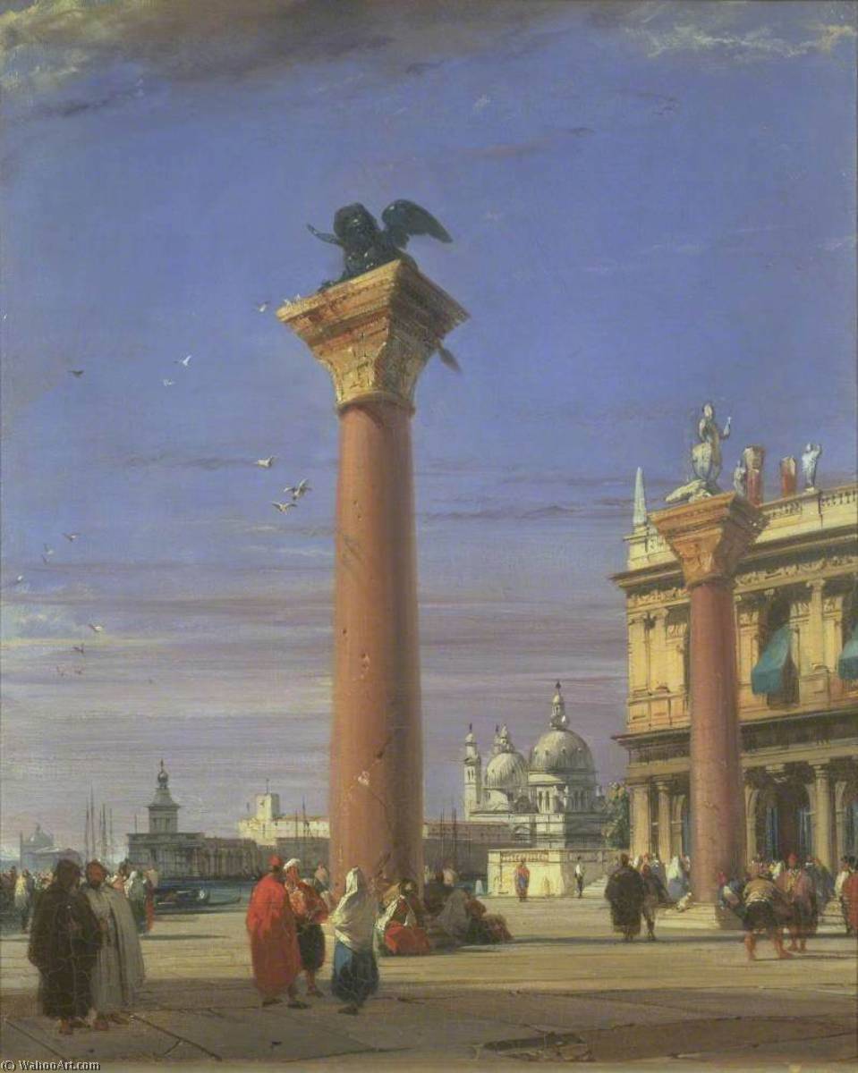 View Of The Piazzetta Near The Square Of St Mark, Venice — Richard Parkes Bonington