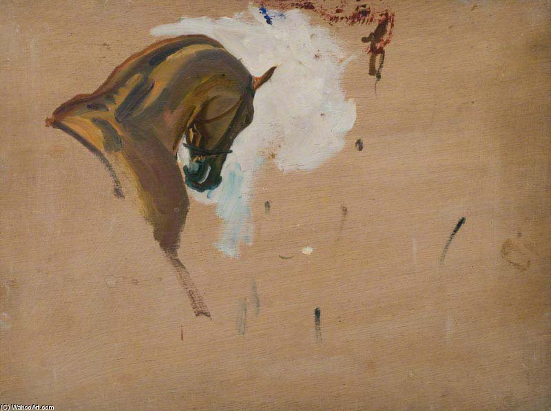 Study Of A Racehorse's Head — Sir Alfred James Munnings