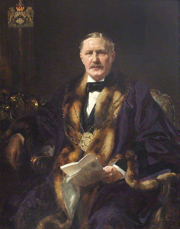Adelbert Salusbury Cockayne Cust (1867–1927), 5th Baron Brownlow — Frank O. Salisbury
