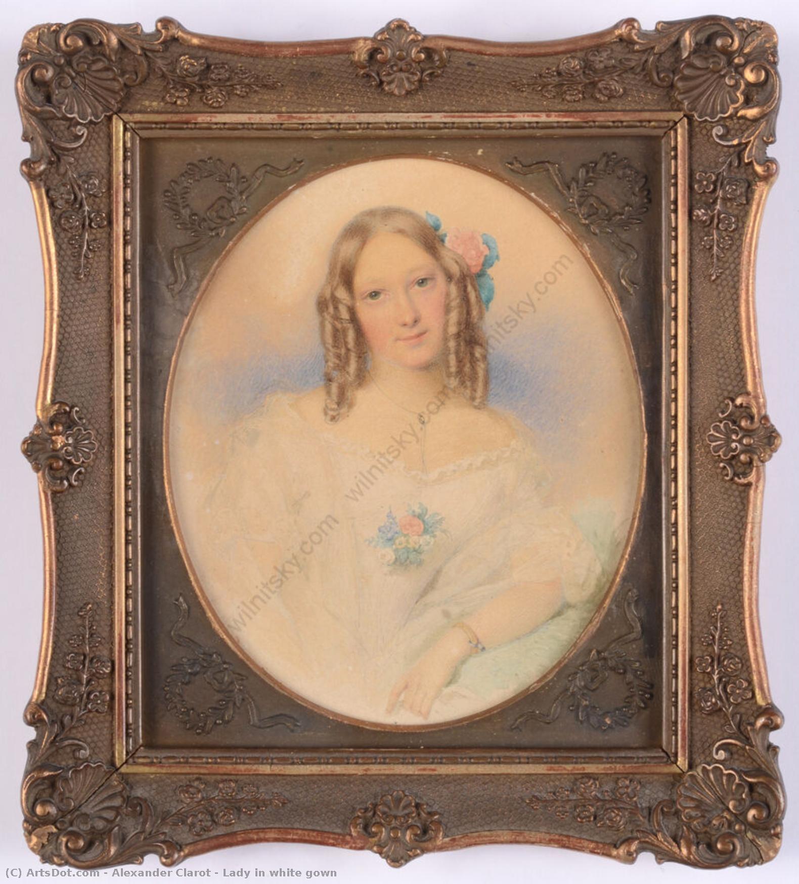 Lady In White Gown — Alexander Clarot