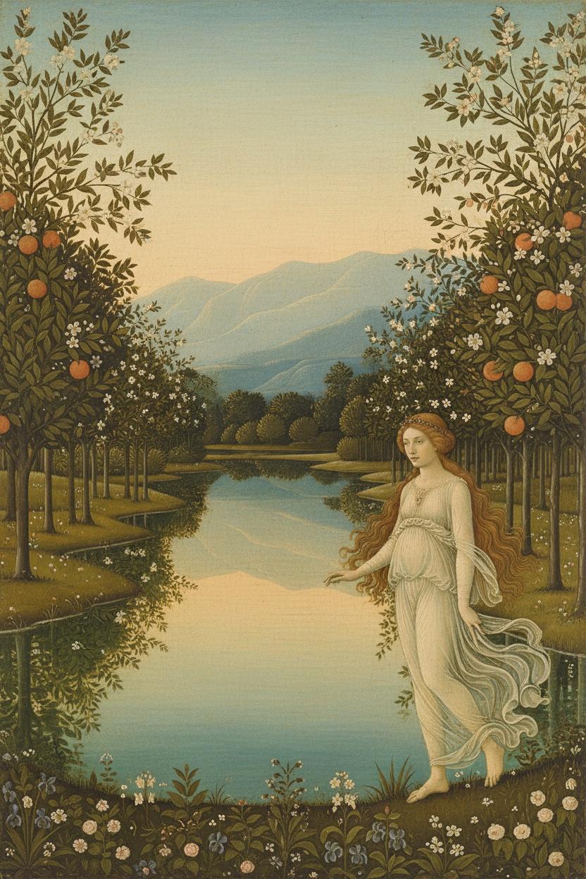 Ethereal Grace: The Allegory Of The Verdant Grove — Jacques Villedieu