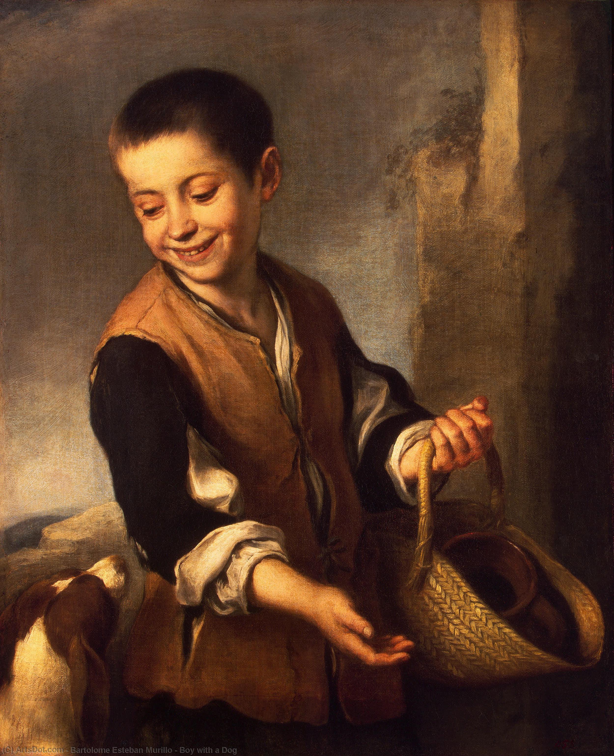Boy With A Dog — バルトロメ・エステバン・ムリーリョ