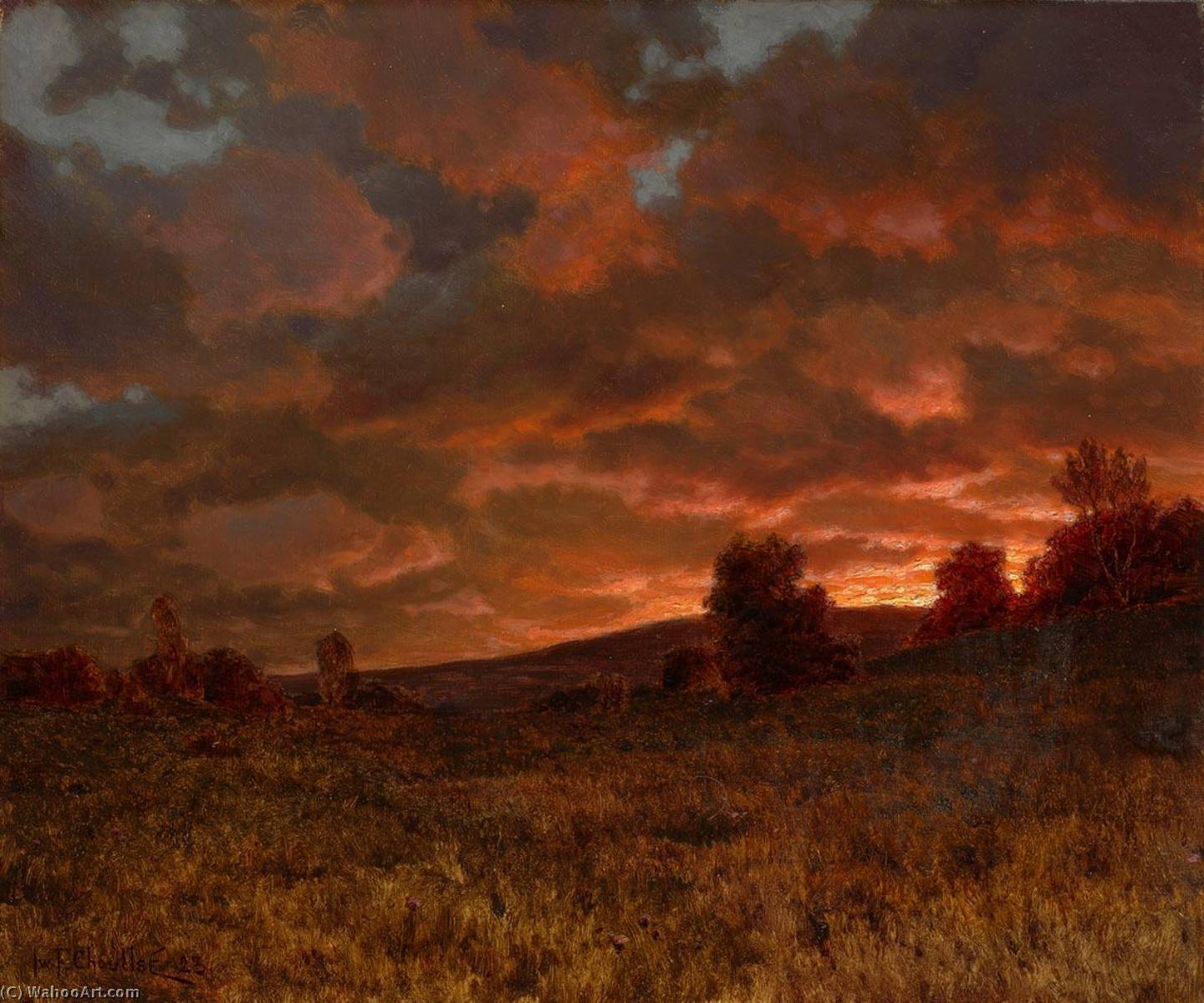 Landscape At Sunset — Ivan Fedorovich Choultse