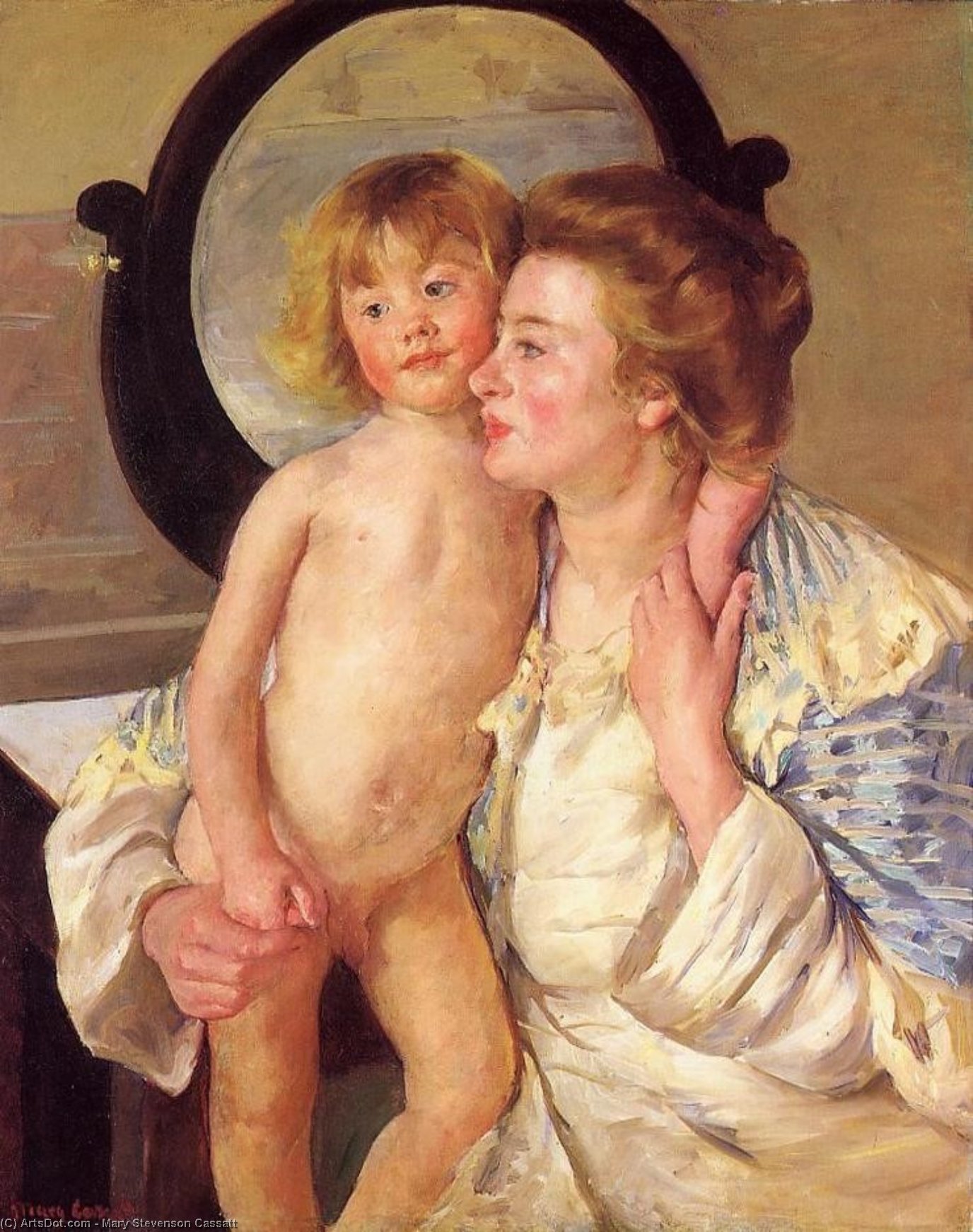 Mutter Und Kind (auch Bekannt Als Der Spiegel) — Mary Stevenson Cassatt