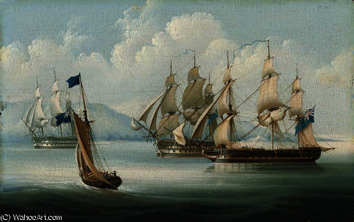 A Squadron Of The Blue In The Mediterranean — Thomas Buttersworth