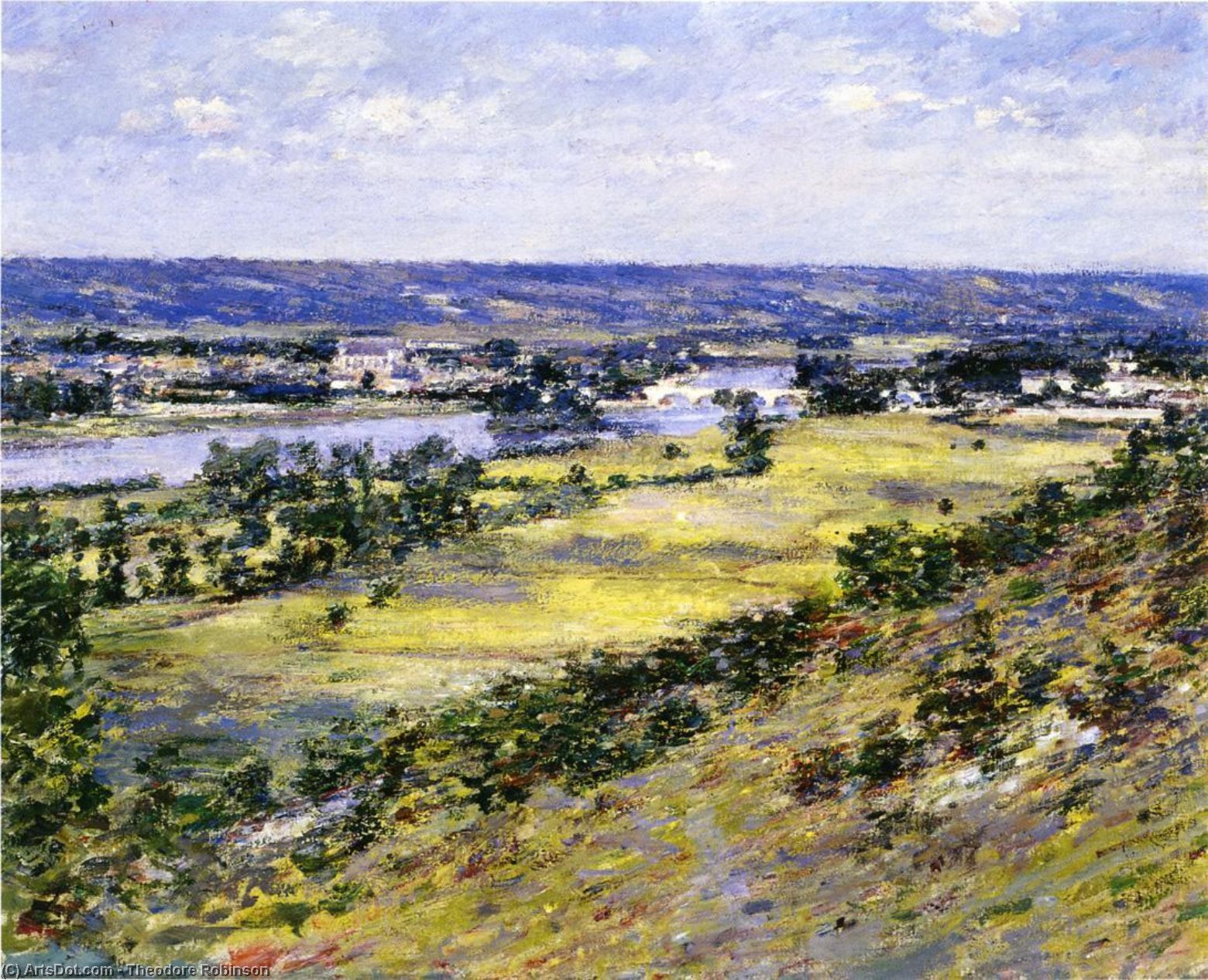 Valley Of The Seine From Giverny Heights — Theodore Robinson