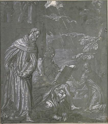 St. Leonard, St. Mark And St. Francis Receiving The Stigmata — Paolo Veronese