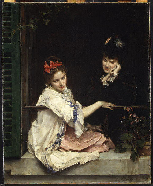 Girls At A Window — Raimundo De Madrazo Y Garreta