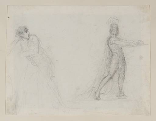 A Knight In Armour And A Figure Looking On In Horror — Sir Nathaniel Dance Holland