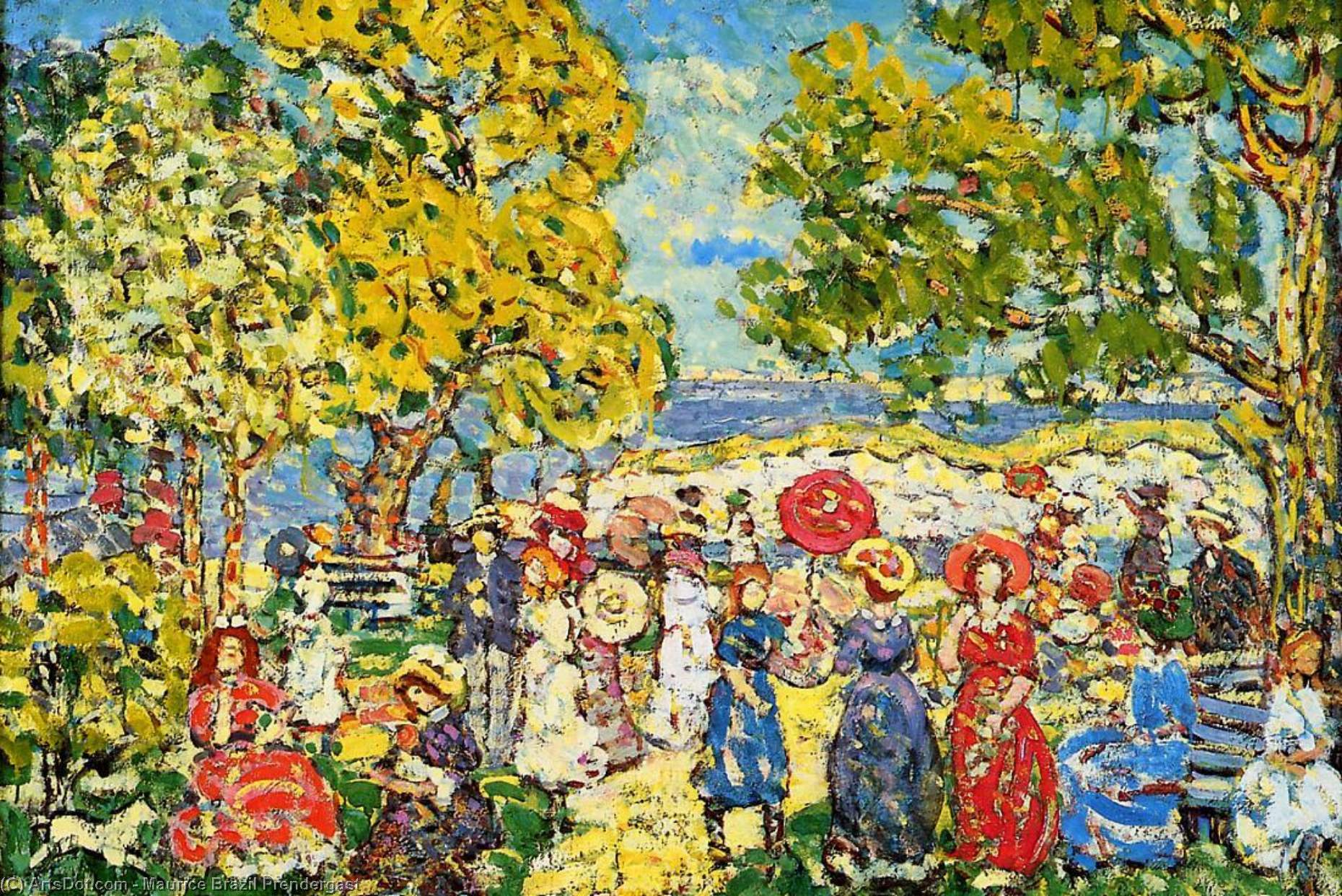 Landscape With Figures — Maurice Brazil Prendergast