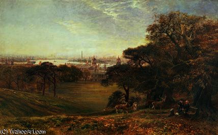 View Of The Thames At Greenwich — George Vicat Cole
