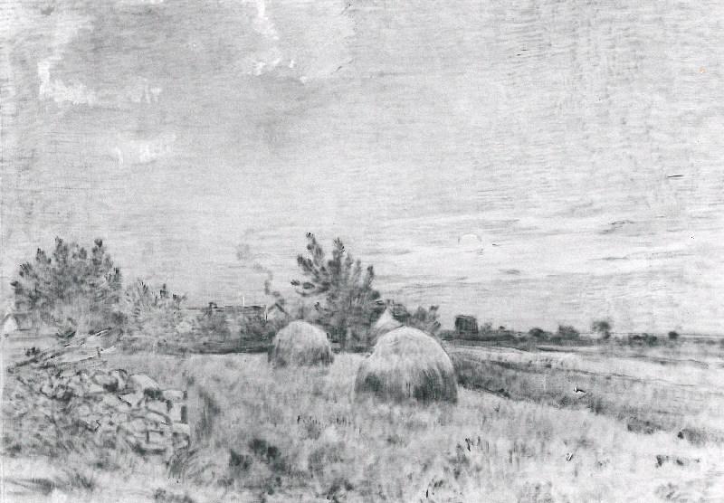 Plaine De Recloses, Lever De Lune — Jean Charles Cazin