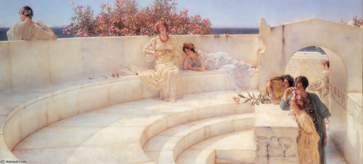 Under The Roof Of Blue Ionian Weather — Lourens Alma Tadema