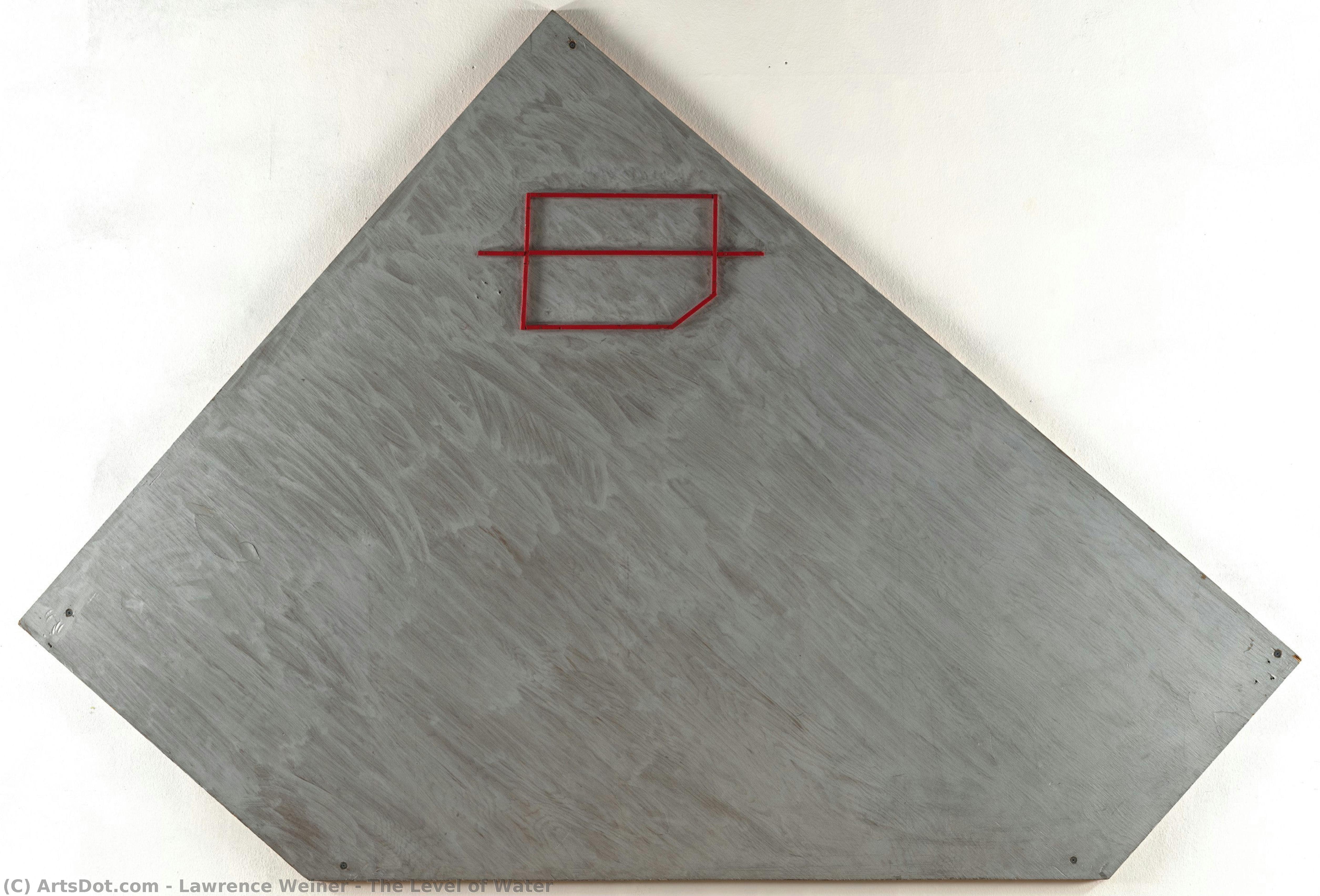 The Level Of Water — Lawrence Weiner
