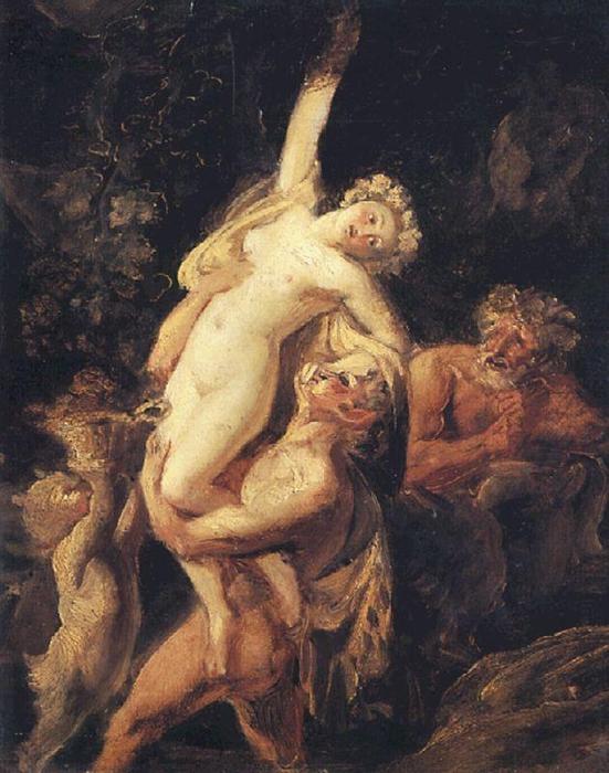 Satyr And Bacchante (bacchanalia) — Karl Pavlovich Bryullov