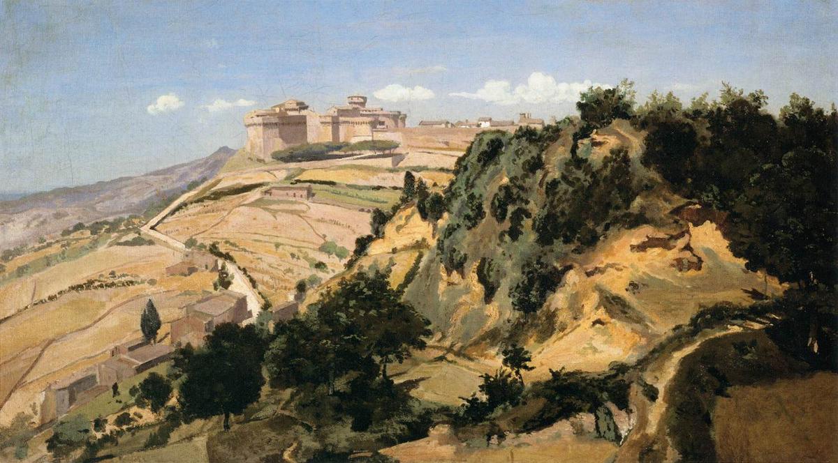 Volterra, The Citadel — Jean-baptiste-camille Corot