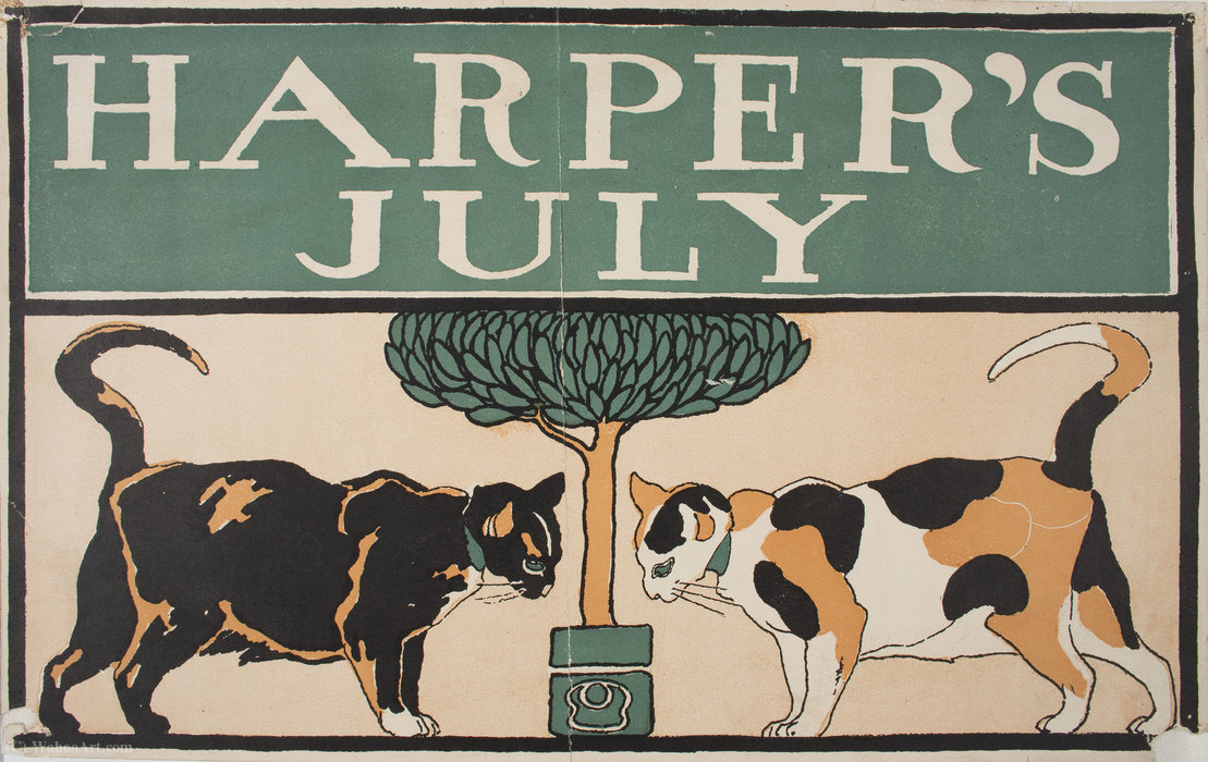'harper's July', (23 X 37 Cm) (1898) — Edward Penfield