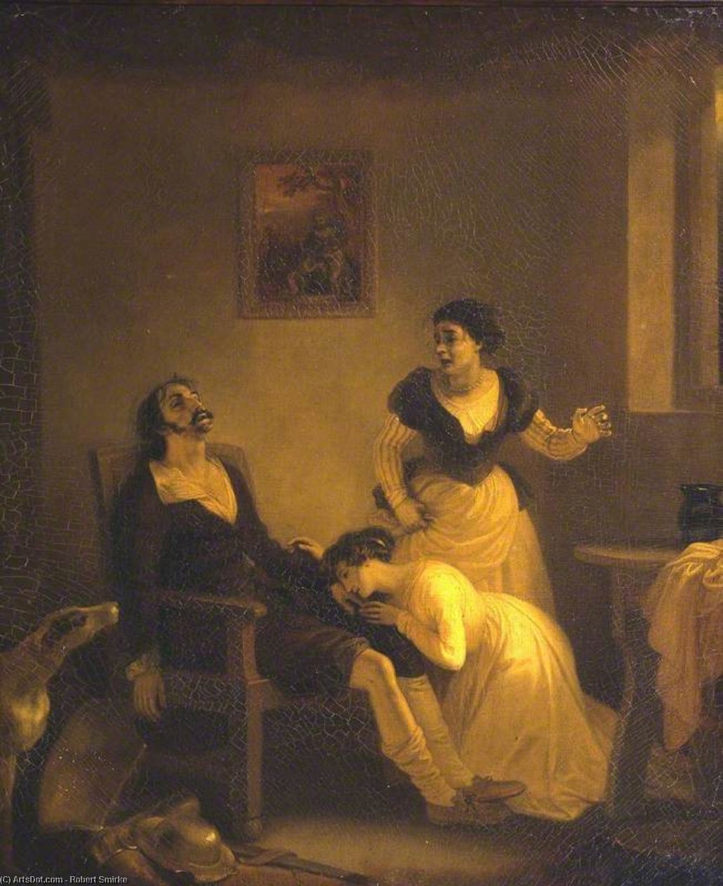 Don Quixote At Home, After The Termination Of His Second Sally — Robert Smirke