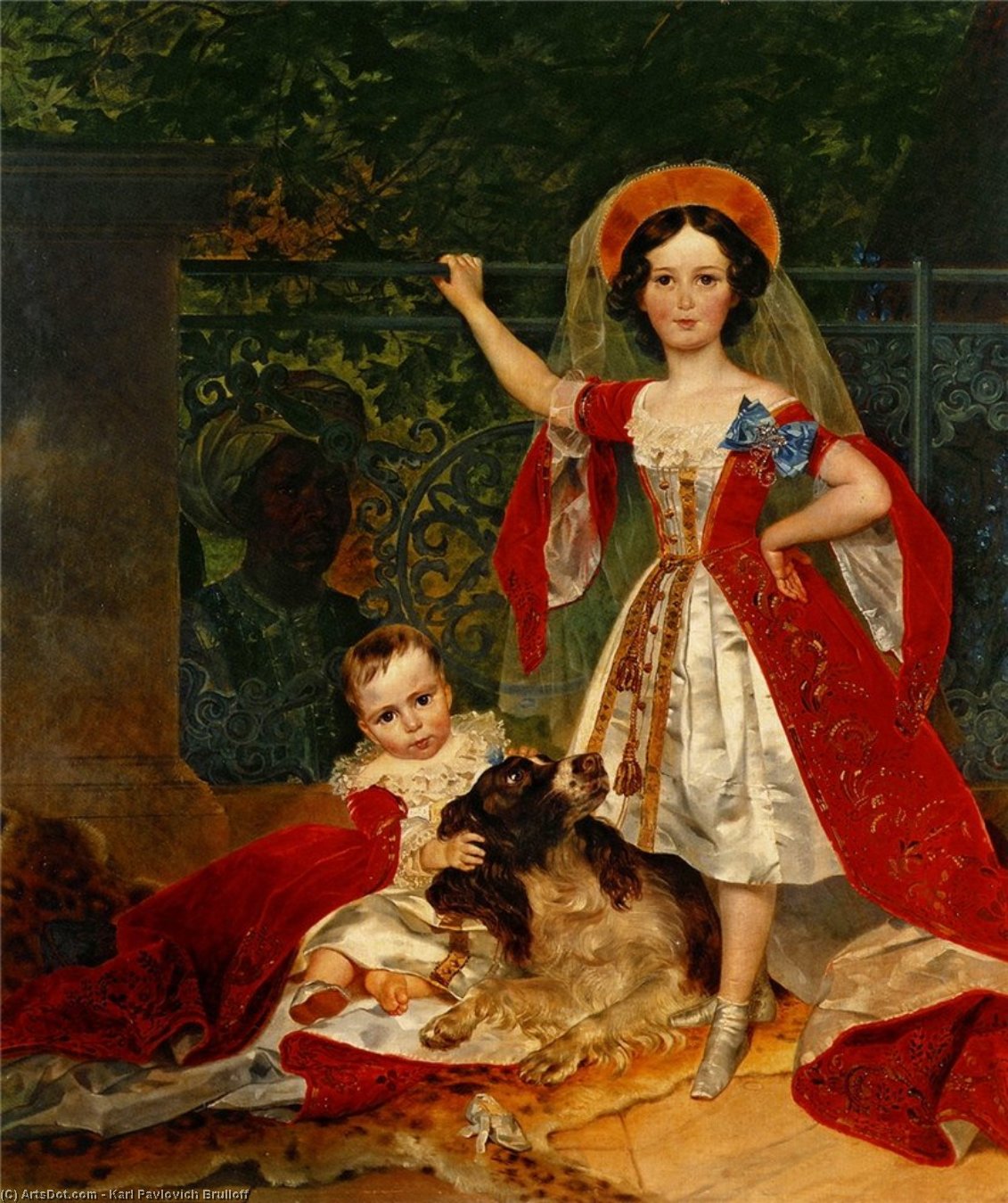 Portrait Of Children Of Volkonsky — Karl Brjullow