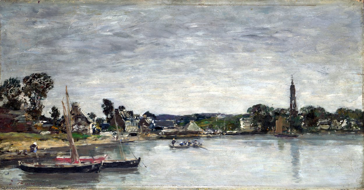 L'hôpital-camfrout, Brittany — Eugène Louis Boudin