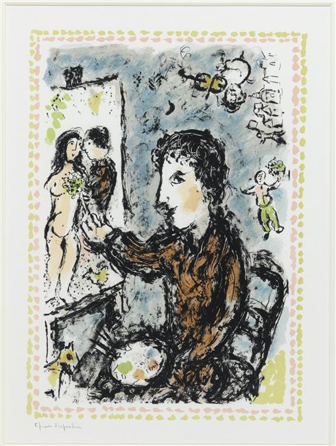 Szene Im Atelier — Marc Chagall