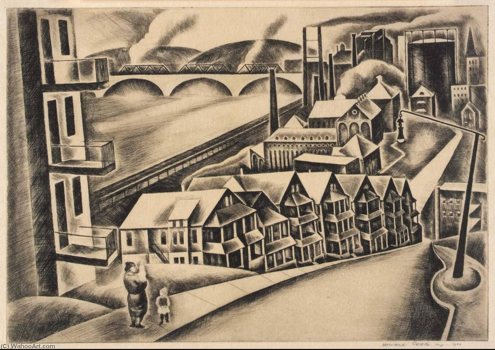 New England City — Howard Cook