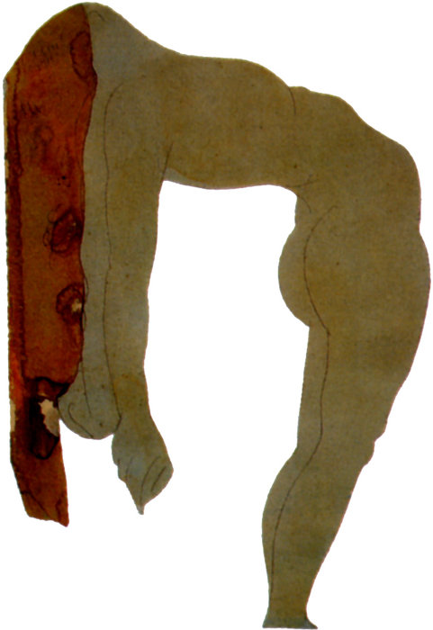 Auguste Rodin Femme Nue Aux Cheveux Renversés En Arrière 2 (grafits Und Aquarell Auf Papier) — Henri Matisse