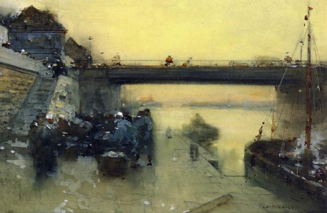 Return Of The Fishermen To Boulogne — Dit Luigi Loir Aloys François Joseph Loir