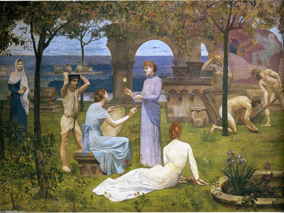 Between Art And Nature (detail) — Pierre Cécile Puvis De Chavannes