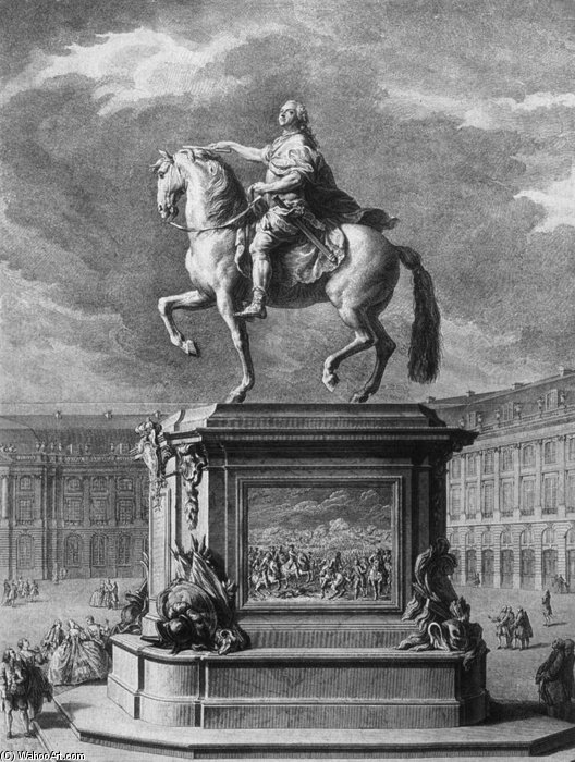 Equestrian Statue Of Louis Xv At Bordeaux — Nicolas Gabriel Dupuis