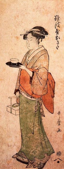 Okita The Tea House Girl — Kitagawa Utamaro
