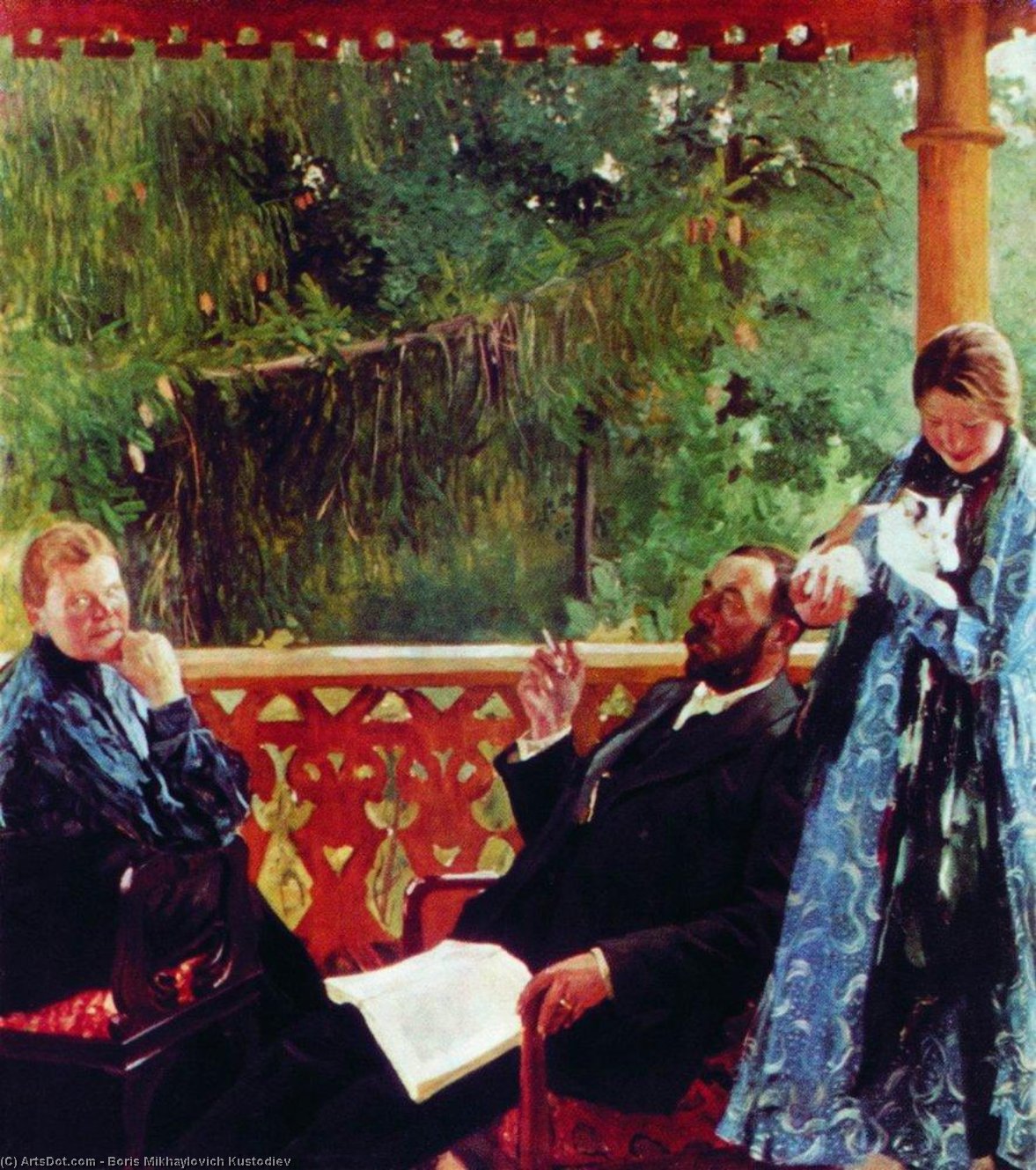 Family Portrait Of Polenovs (family Portrait) — Boris Mikhailovich Kustodiev