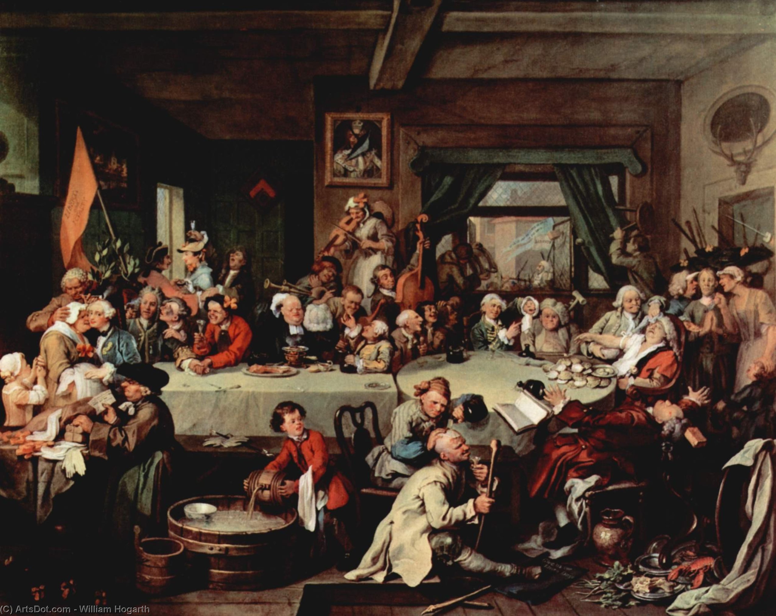 The Banquet — Хогарт