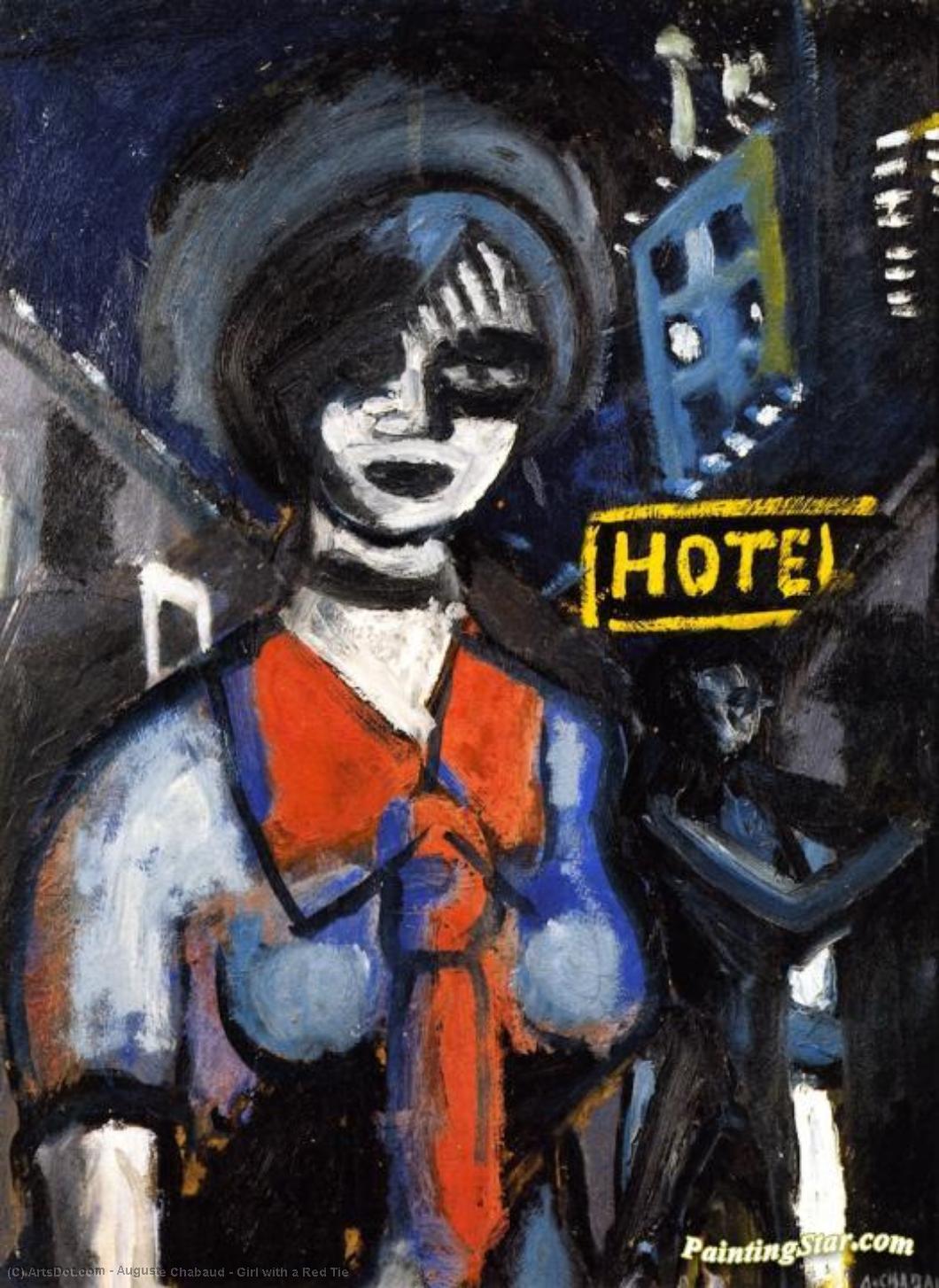 Girl With A Red Tie — Auguste Chabaud
