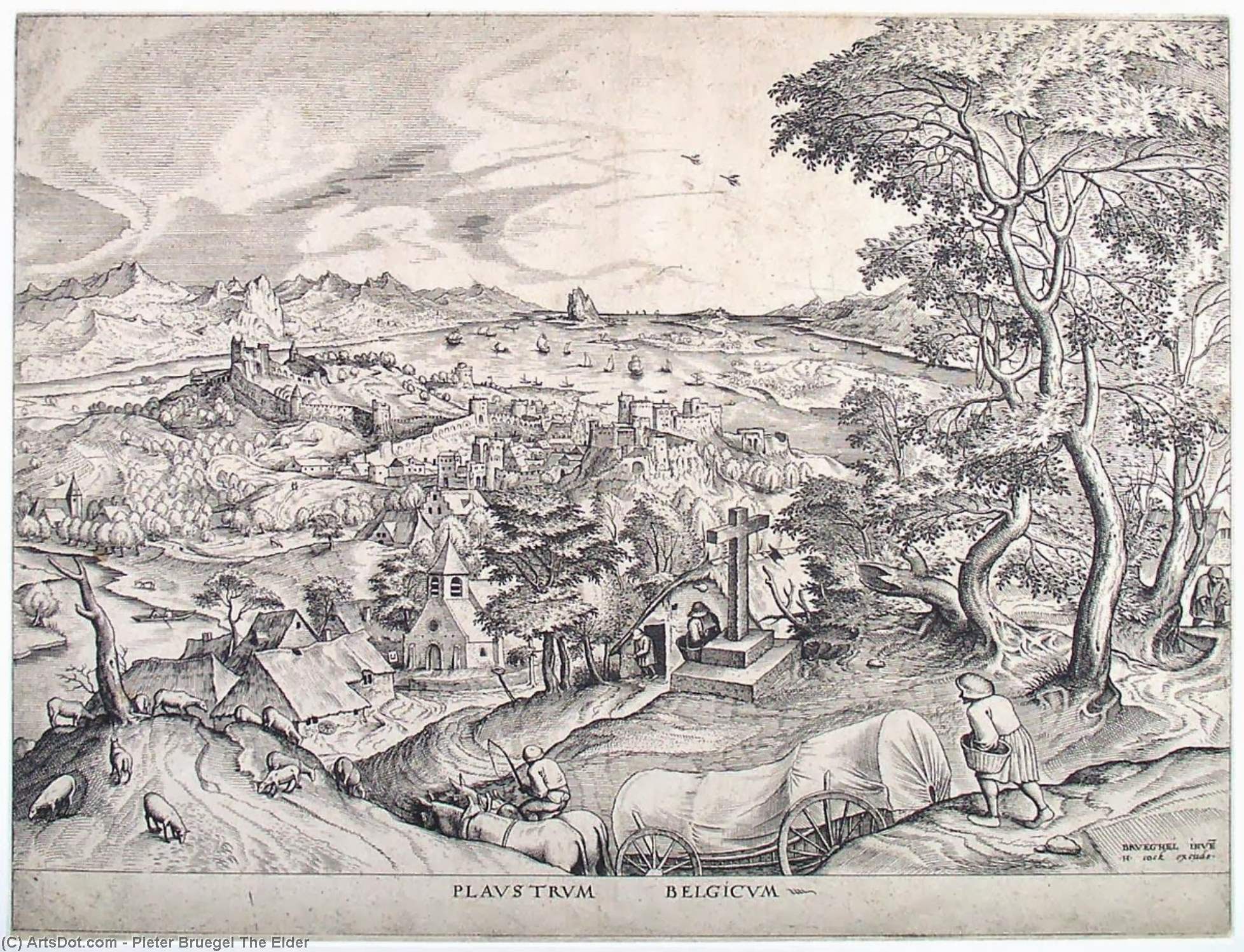 The Cart, The Belgic — Pieter Bruegel El Viejo