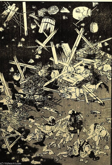 Erscheinung Von Hoeizan — Katsushika Hokusai