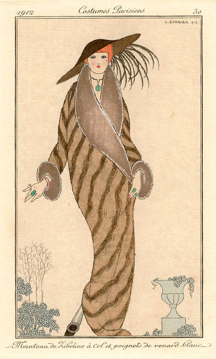Manteau De Zibeline — Georges Barbier