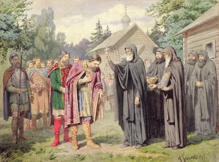 Duke Dimitry And St. Sergy At Redonezh Before Battle — Aleksei Danilovich Kivshenko