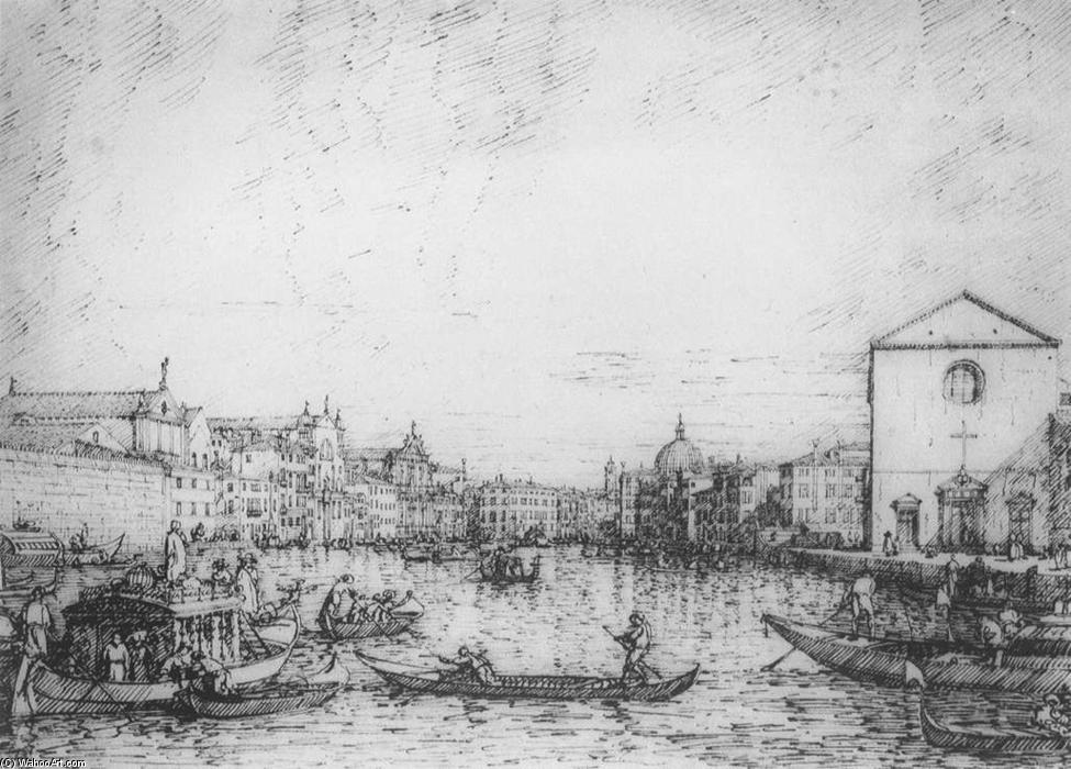 Grand Canal: Looking North-east From Santa Croce To San Geremia — Canaletto