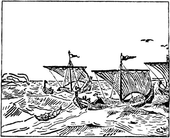 Olav Tryggvasons Saga - Harald Graafell - C. Krohg — Christian Krohg