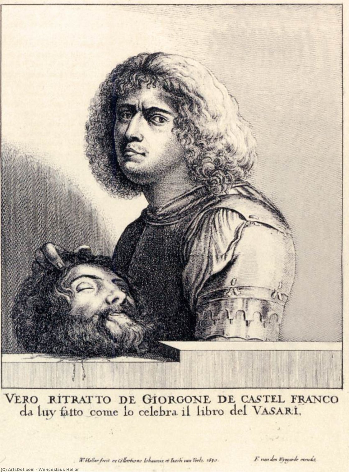 Giorgione's Self-portrait As David — Wenceslaus Hollar