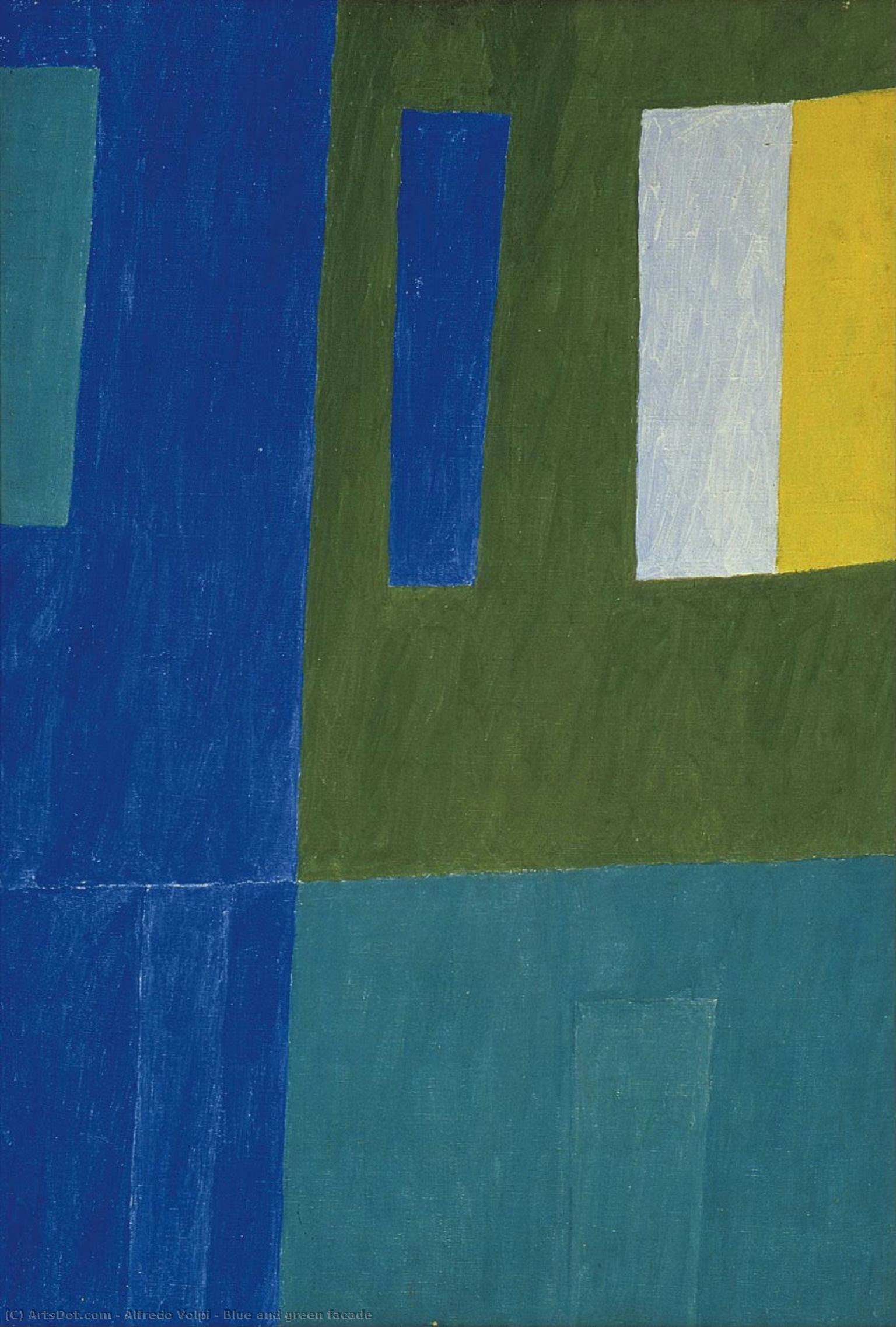Blue And Green Facade — Альфредо Волпи