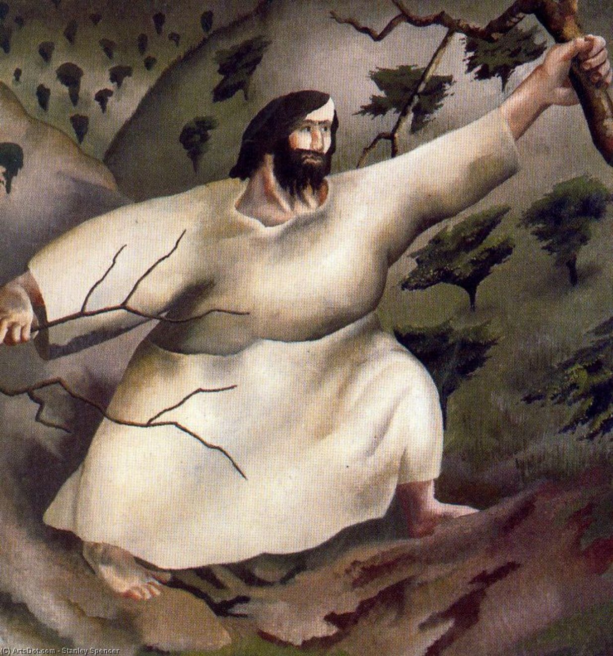 Christ In The Wilderness. Driven By The Spirit Into The Wilderness — Sir Stanley Spencer