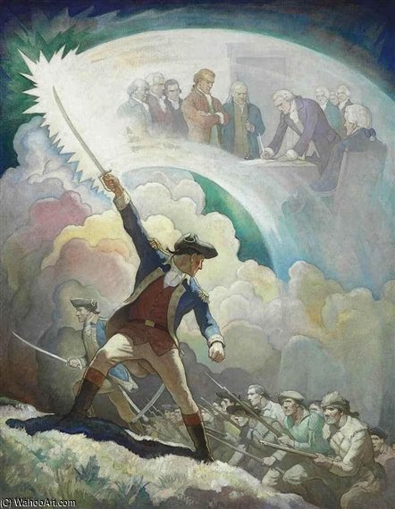 Ethan Allen, Forerunner Of Independence — N.c. Wyeth