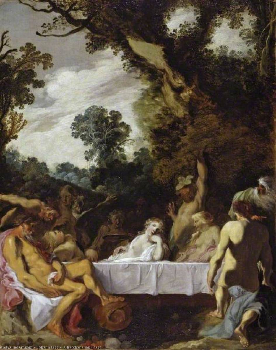 A Bacchanalian Feast — Иоганн Лисс