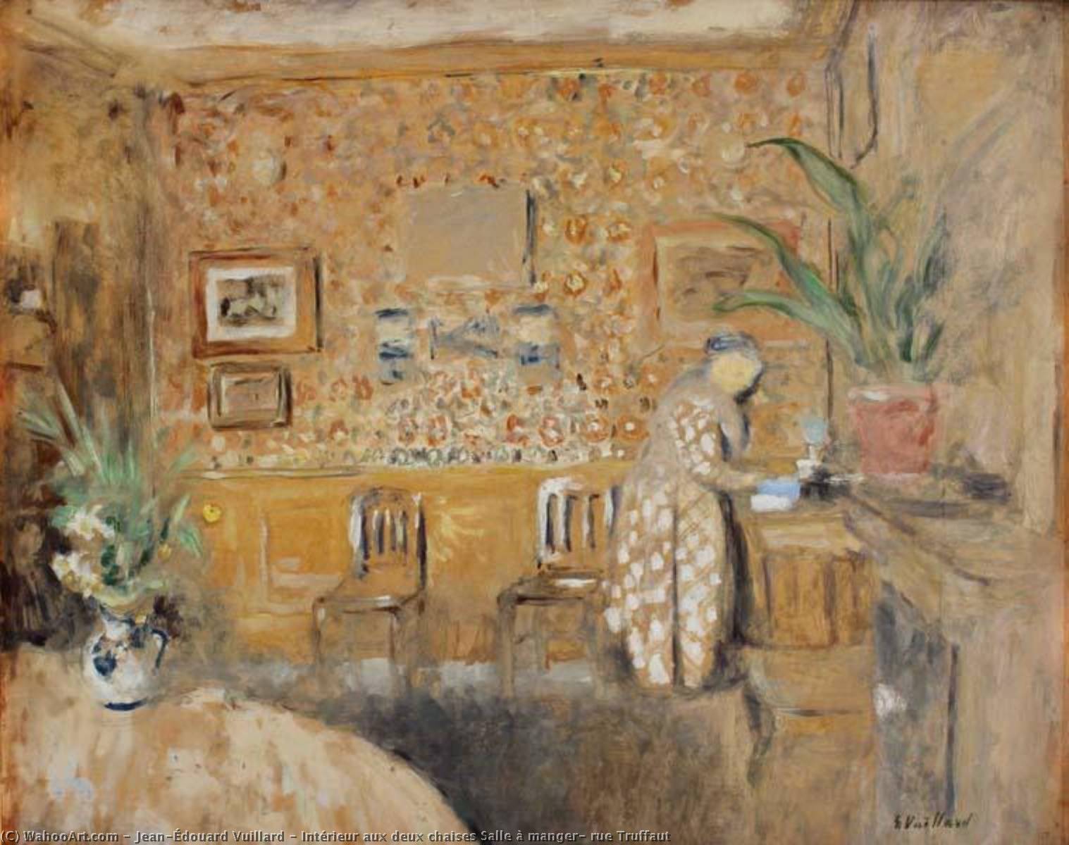Intérieur Aux Deux Chaises Salle À Manger, Rue Truffaut — Jean-édouard Vuillard