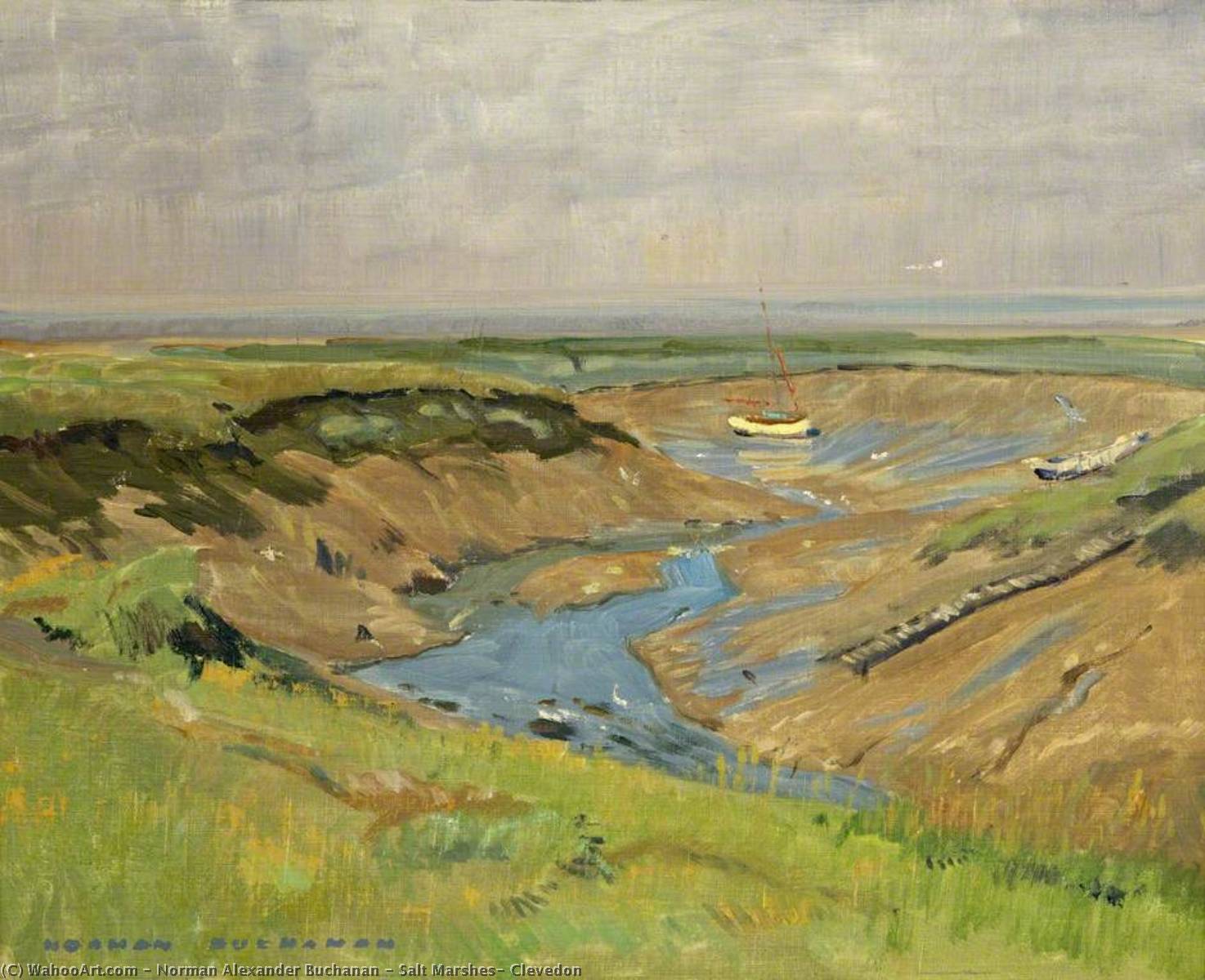 Salt Marshes, Clevedon — Norman Alexander Buchanan