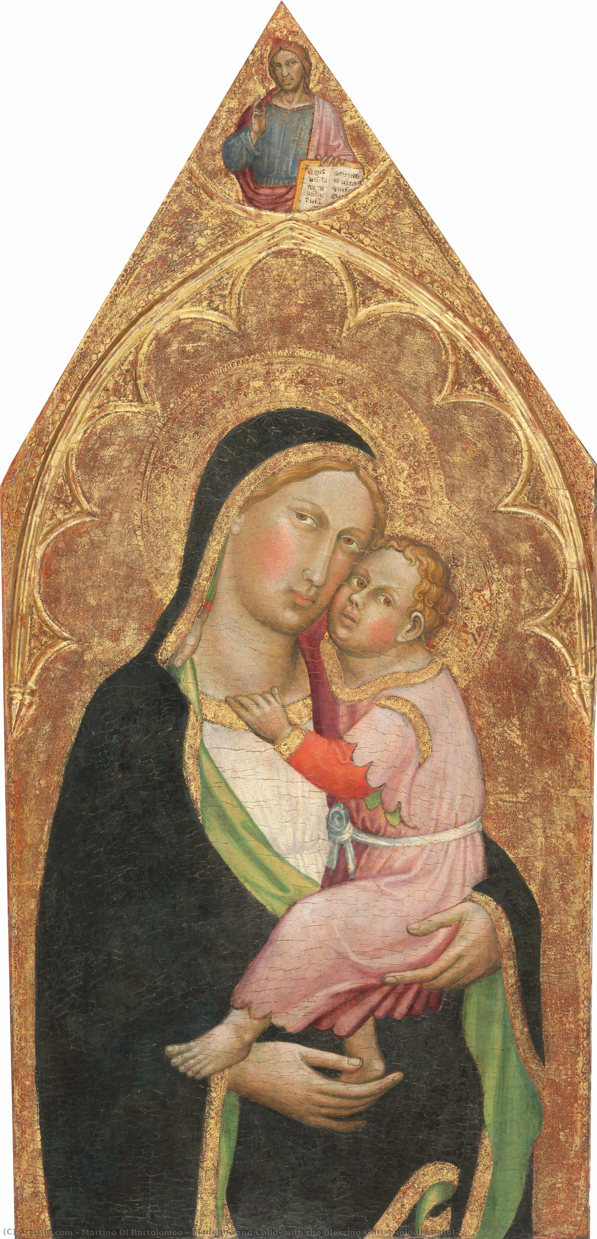 Madonna And Child, With The Blessing Christ [middle Panel] — Martino Di Bartolomeo
