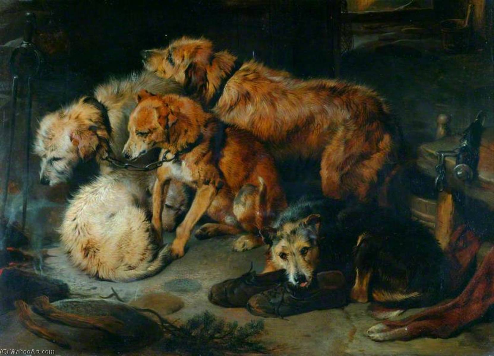 A Fireside Party — Sir Edwin Henry Landseer