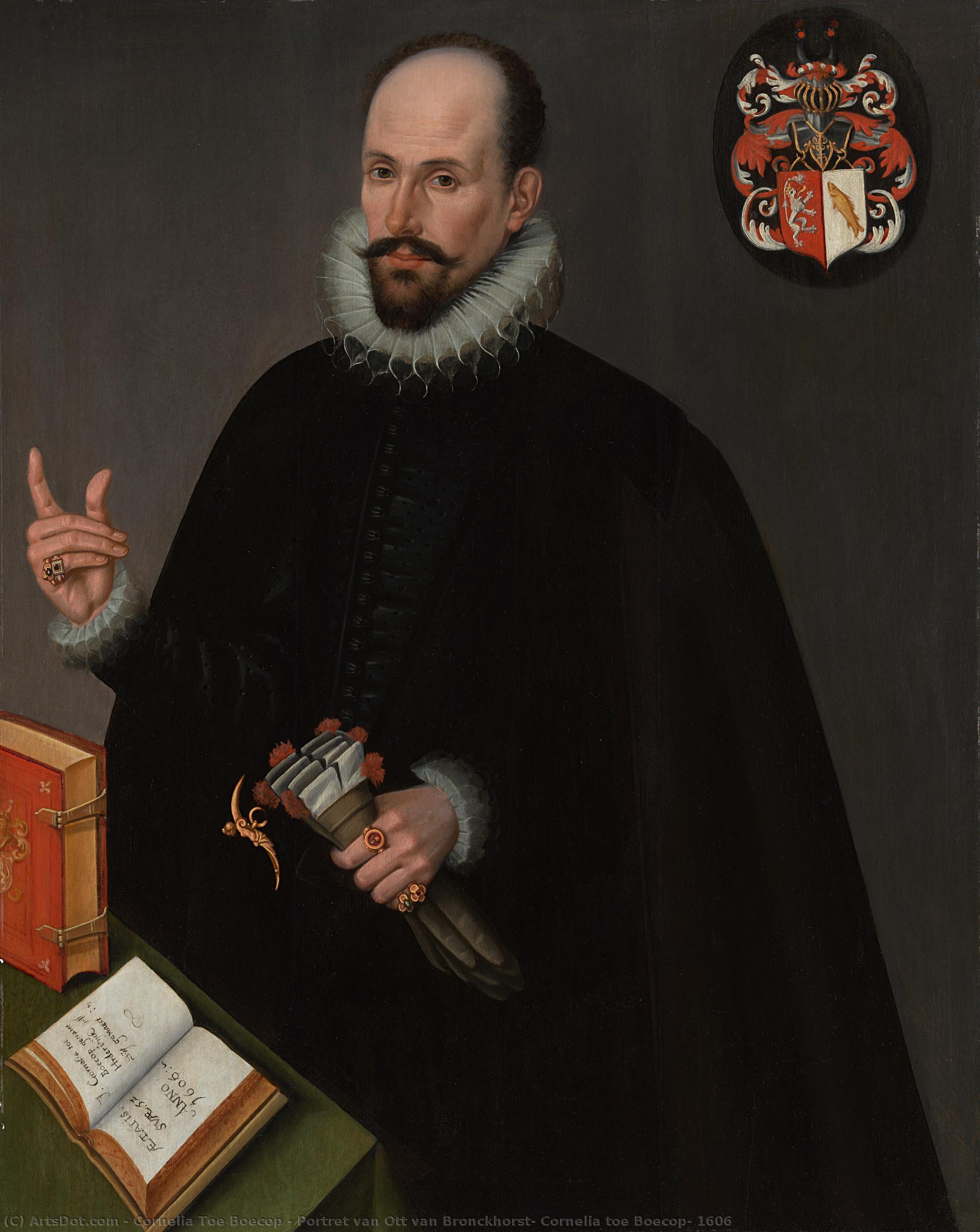 Portret Van Ott Van Bronckhorst, Cornelia Toe Boecop, 1606 — Cornelia Toe Boecop